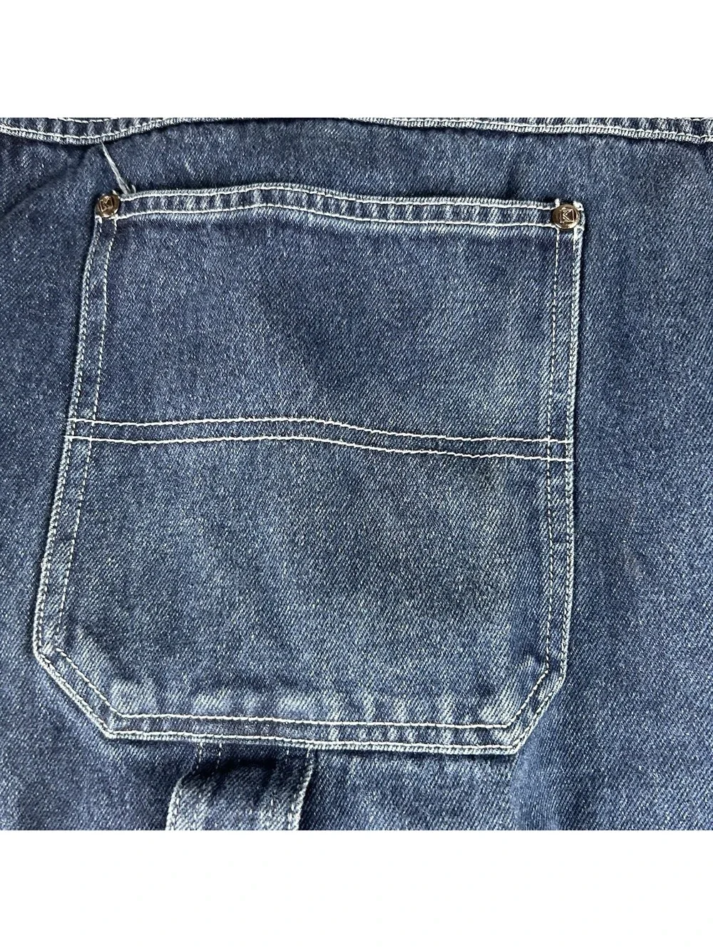 Vtg Karl Kani Men's 38x34 Baggy Relaxed Denim Jeans Streetwear Hip Hop Carpenter